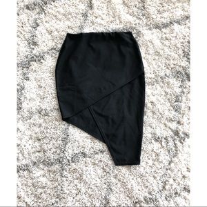 🆕*MISSGUIDED Asymmetrical Black Skirt*, US 6
